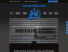 Tablet Screenshot of adrenalineapparel.net